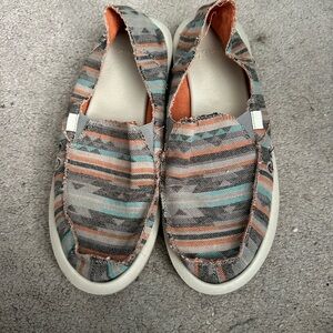 Striped Slip-On Shoes
